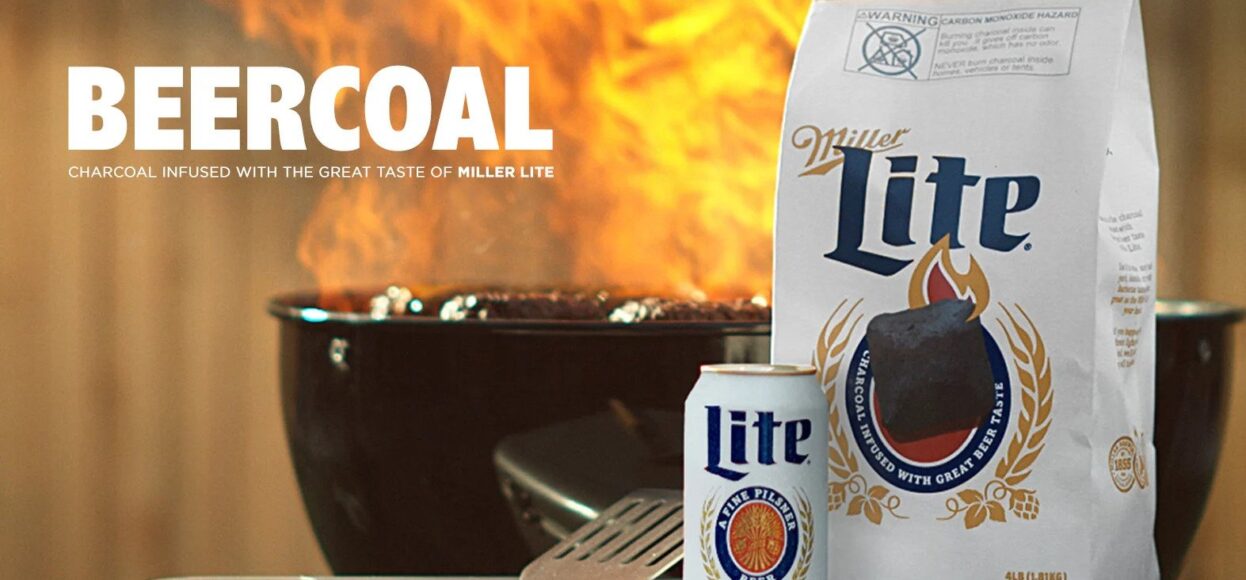 Miller Lite fires up the grill with beer-infused charcoal