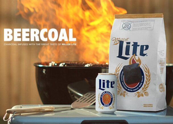 Miller Lite fires up the grill with beer-infused charcoal
