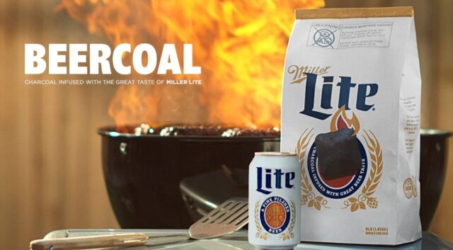 Miller Lite fires up the grill with beer-infused charcoal
