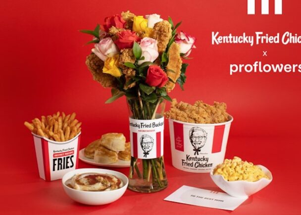 KFC prepared chicken bouquets alongside new ‘Finger Lickin’ Good’ creative