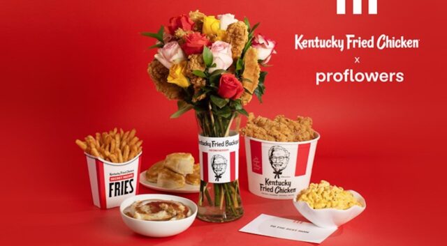 KFC prepared chicken bouquets alongside new ‘Finger Lickin’ Good’ creative
