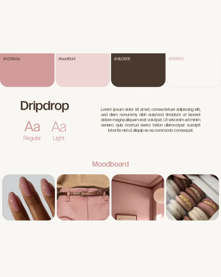 Candy Lash business mood board