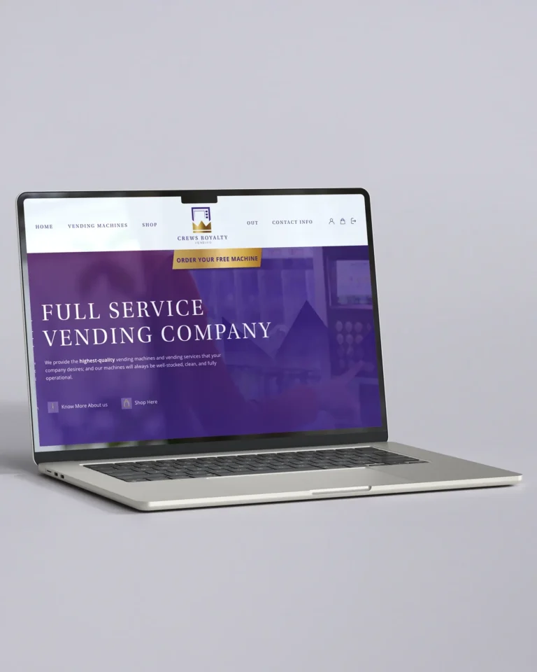 Crews Royalty – Georgia – Website mockup