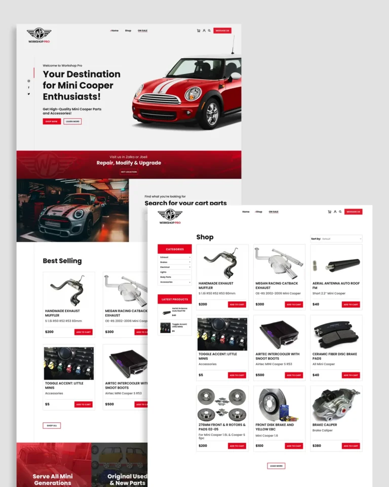 Mini Workshop Pro – Website