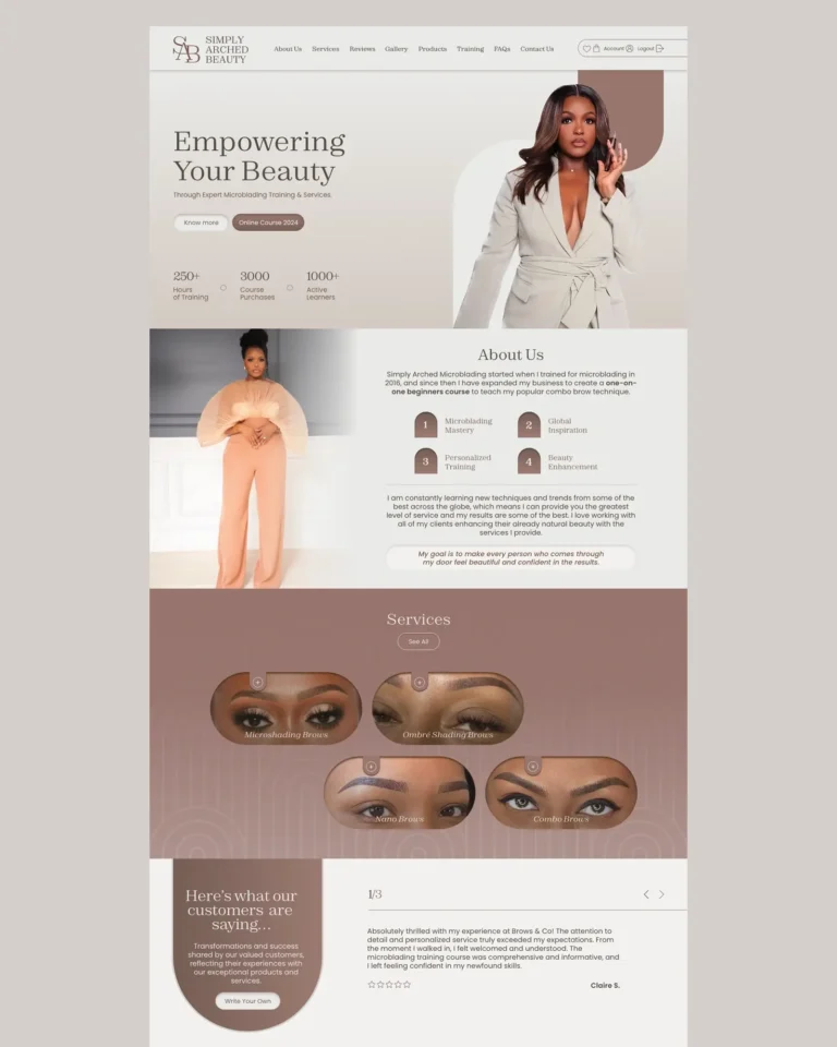 Simply Arched – Atlanta – Web design Full