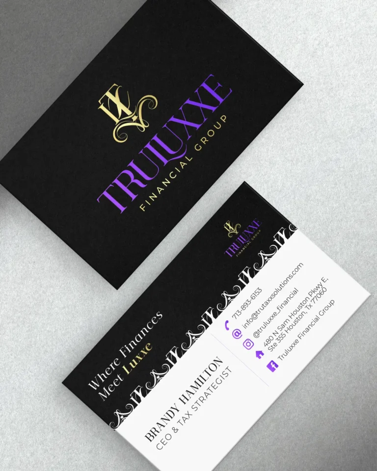 Truluxxe Financial Group – business card