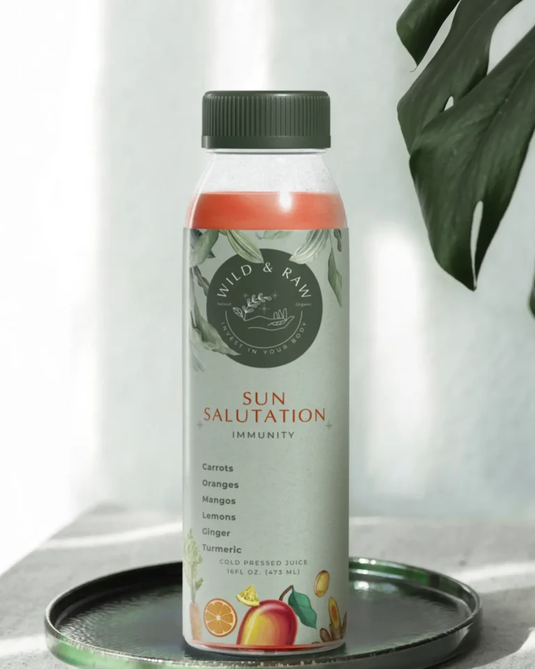 Wild & Raw – Virginia – Label design mockup