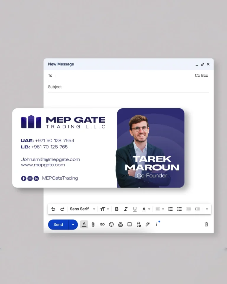 MEP Gate Trading Dubai Email Signature