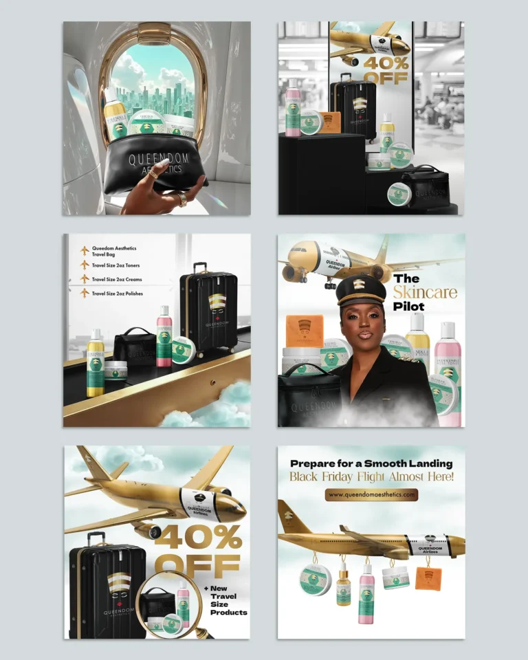 Queendom Aesthetics NOLA Black Discount Campaign